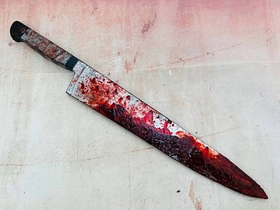 Bloody knife